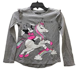 Disney Minnie Believe Unicorn Ruffle Shirt